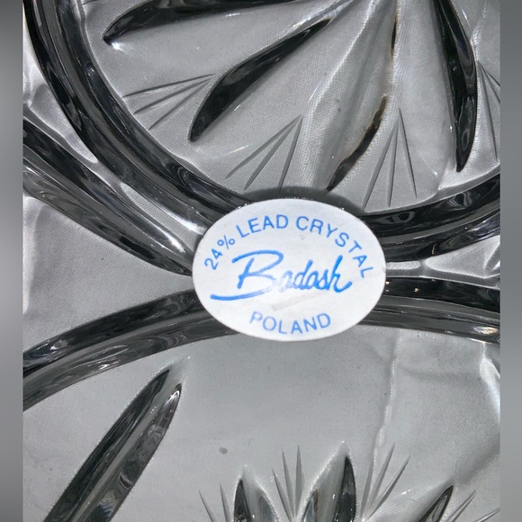 NEW 💥 DABASH CRYSTAL Cake pie  server plate footed stand - Picture 2 of 6